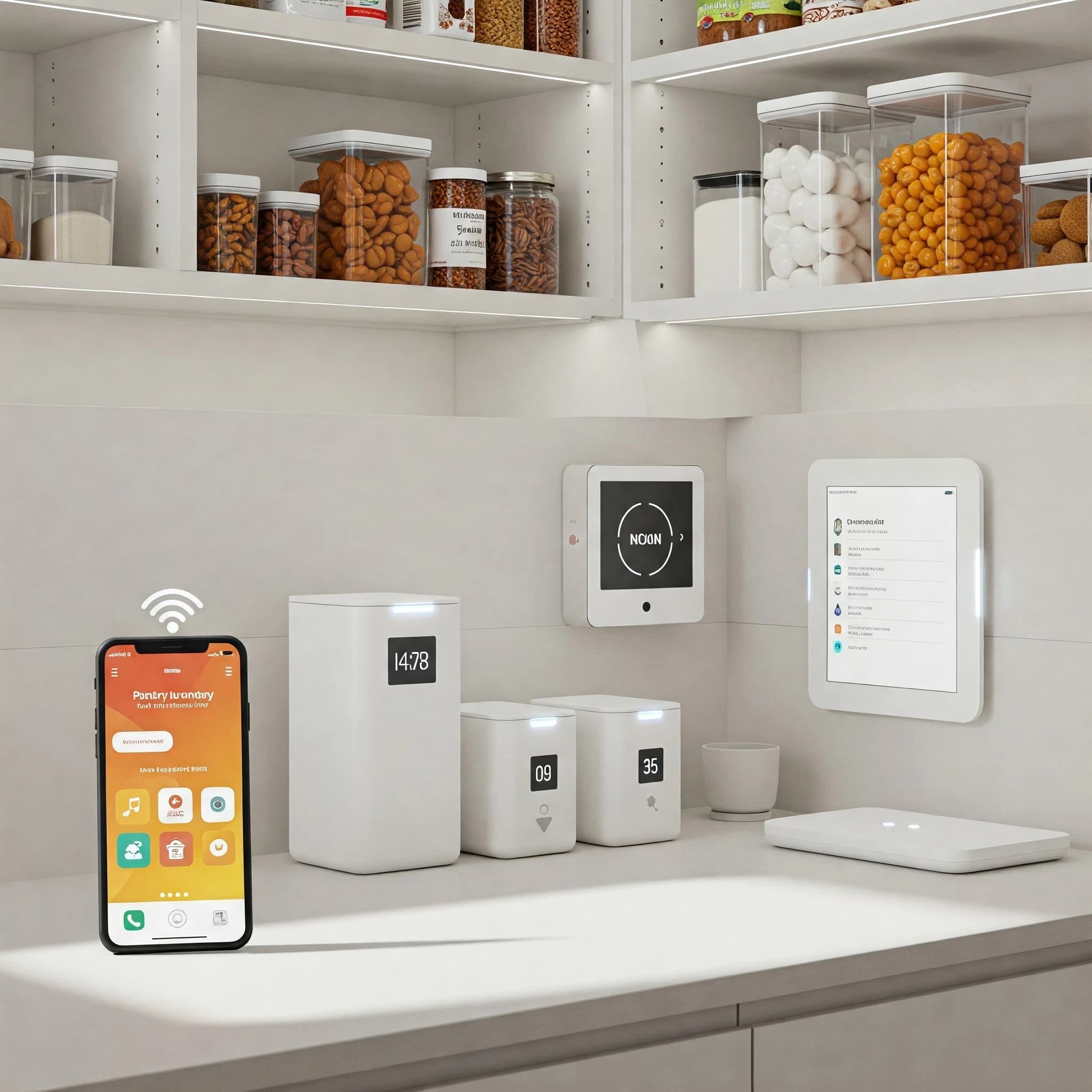 Smart pantry technology with apps and gadgets
